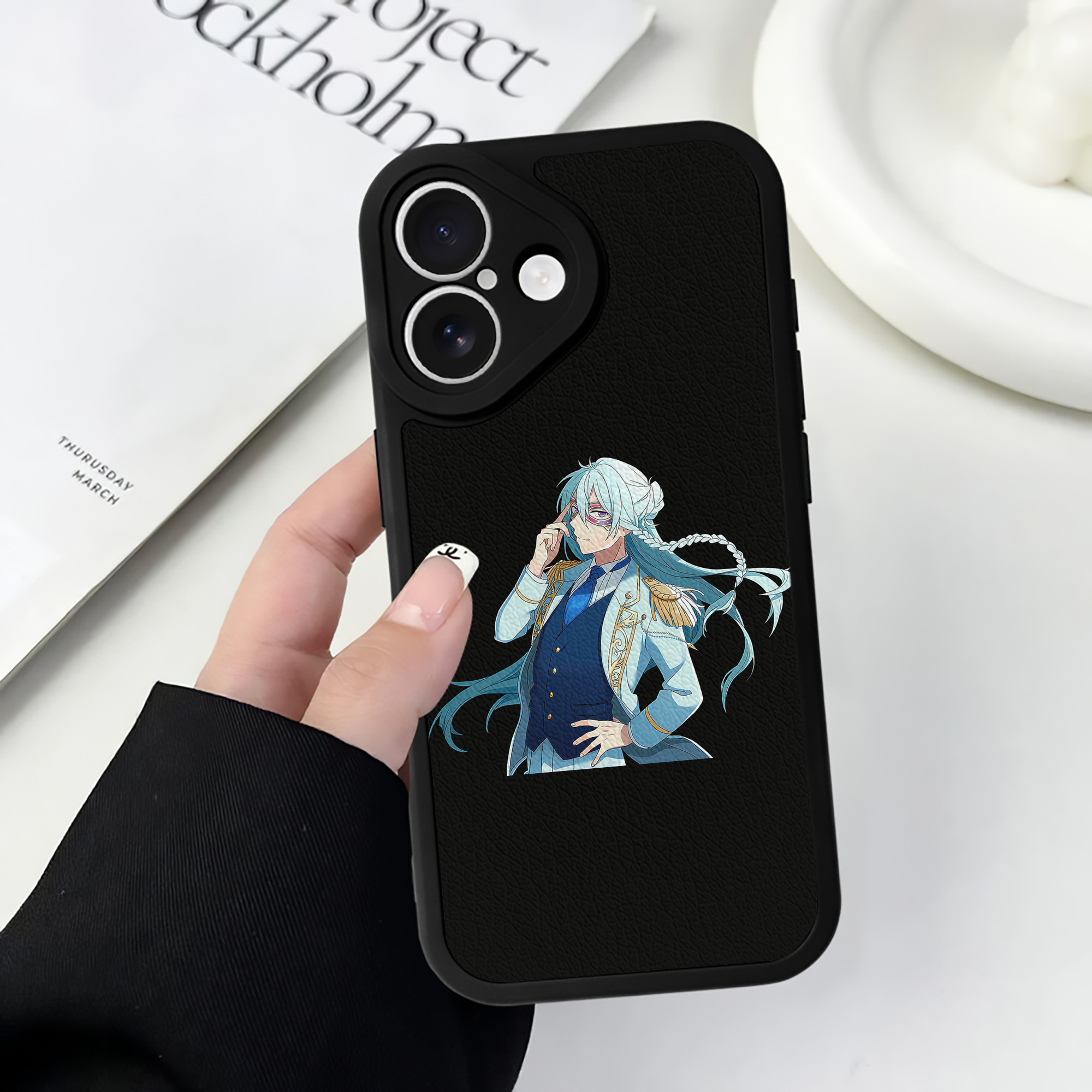 （画像用） あんさんぶるスターズ! Ensemble Stars 【iPhone 16シリーズ対応】シリコンスマホケース（レザー調） 材質：シリコン
